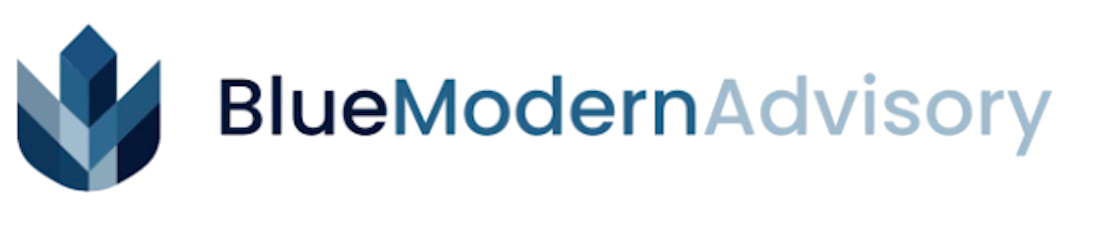 Blue Modern Advisory logo